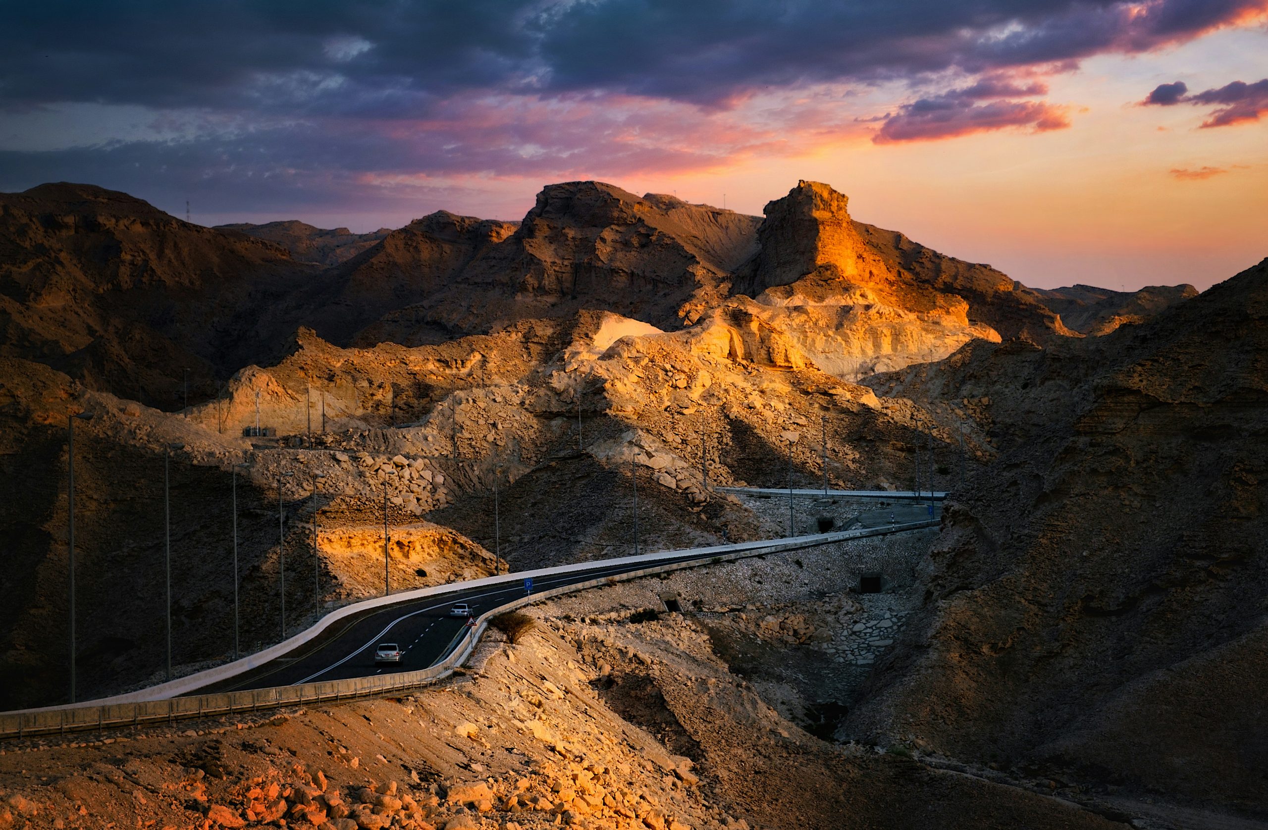 Desert and road
